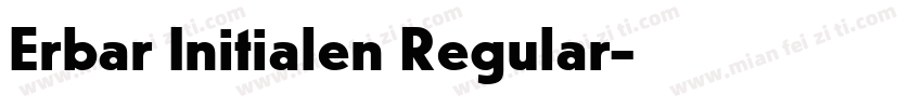 Erbar Initialen Regular字体转换